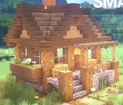 This is not mine Minecraft Small House, Cottage Minecraft, Minecraft Houses Survival, Minecraft Houses Blueprints, Bangunan Minecraft, Minecraft House Plans, Minecraft Farm, Minecraft Cottage, Easy Minecraft Houses