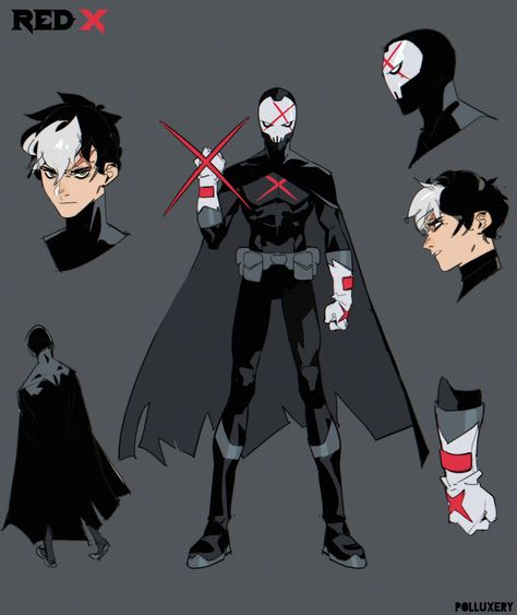 Batman Concept, Teen Titans Fanart, Red X, Univers Dc, Dc Comics Artwork, Bd Comics, Hero Costumes, The Batman, Superhero Design