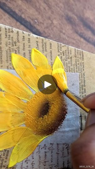 Creating Vibrant Sunflowers in a Unique Background #bookpage #art #sunflower #yellow | Colors N Shades-The magical Rendering | Colors N Shades-The magical Rendering · Original audio 55 Gallon Plastic Drum, Acrylic Paste, Chicken Substitute, Primitive Sunflowers, Altered Cards, Painted Shed, Unique Background, Abstract Art Projects, Painting 101