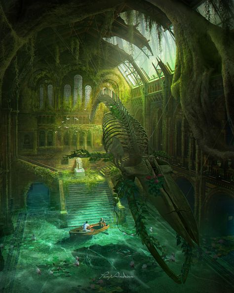 Fantasy Place, Futurisme Retro, Underwater City, My Fantasy World, Landscape Concept, Fantasy City, Fantasy Setting, Fantasy Places, Fantasy Art Landscapes