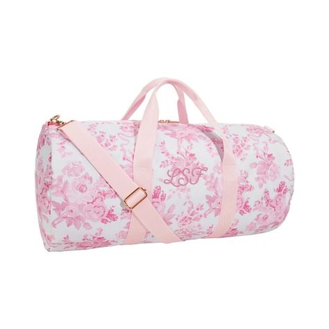 Get ready for your next great (and stylish!) adventure with this dreamy duffle bag, made of pure recycled material in a charming floral print. Roomy enough to store your essentials, it features one interior pocket and two carrying handles for easy transport. Designed exclusively for Pottery Barn Teen by lifestyle brand LoveShackFancy. DETAILS YOU'LL APPRECIATE Made of waterproof 600-denier, recycled polyester. Lined with 150-denier RPET polyester. Zipper has a gold finish. Adjustable shoulder st Fancy Bags, Bags Aesthetic, Pottery Barn Teen, Cute Bags, Duffel Bag, Weekender Bag, Pink Bag, Gifts For Teens, Inspirational Gifts