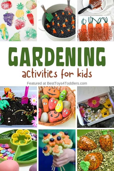 Fruit And Veg Theme Preschool, Gardening Activities For Kids, Library Preschool, Preschool Gardening, Paper Carrots, Environment Activities, Toddler Garden, Gardening Activities, April Calendar