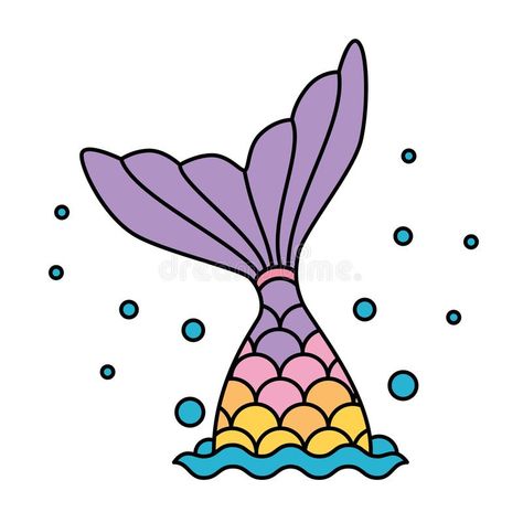 Mermaid tail rainbow pastel colorful jumping to water bubbles. Vector , #AFFILIATE, #rainbow, #pastel, #Mermaid, #tail, #colorful #ad Mermaid Tail Drawing, Mermaid Vector, Unicorn Drawing, Rainbow Mermaid, Mermaid Drawings, Rainbow Pastel, Cute Mermaid, Water Bubbles, Simple Cartoon