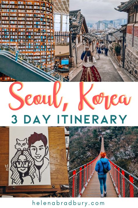 This is the perfect 3 days in Seoul itinerary, from traditional hanok villages and the best Korean food markets, to epic viewpoints, cute cafes and a once-in-a-lifetime day trip. | 3 days in seoul what to do | 3 days seoul itinerary | seoul korea 3 days | 3 days in seoul korea | seoul itinerary 3 days | seoul trip itinerary | seoul korea itinerary | seoul korea travel | seoul what to see | seoul where to go | best things to do in seoul korea | seoul travel tips | seoul travel guide Seoul South Korea Itinerary, Seoul Itinerary 4 Days, Seoul Korea Travel Bucket Lists, Seoul 3 Days, Where To Go In South Korea, Seoul Day Trip, What To See In Seoul, Seoul Korea Fashion, Places To Visit In Seoul Korea