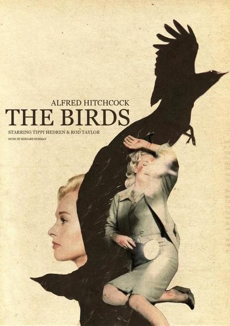 The Birds (1963) Alfred Hitchcock The Birds, Vintage Films, Septième Art, Film Horror, For The Birds, Classic Movie Posters, I Love Cinema, Poster Series, Cinema Posters