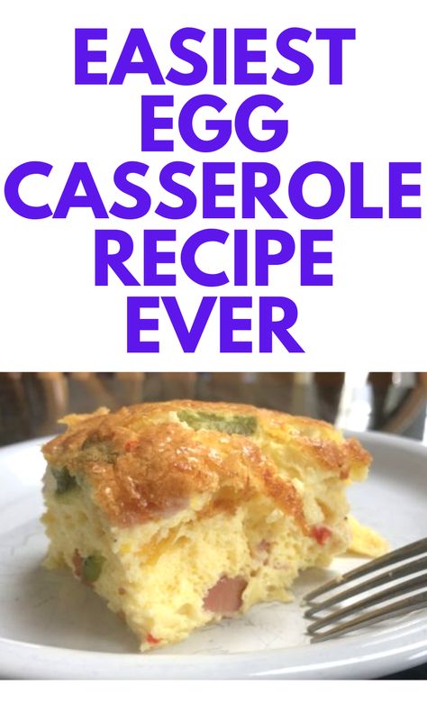 Egg Casserole Recipes Easy, Overnight Egg Casserole, Easy Egg Bake, Easy Egg Casserole, Egg Bake Casserole, Breakfast Egg Bake, Baked Breakfast Casserole, Breakfast Egg Casserole, Baked Eggs Recipe