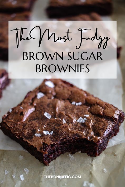 Easy Fast Brownie Recipe, Super Easy Brownie Recipe, Splenda Brown Sugar Recipes, Made From Scratch Brownies, Desserts Without Brown Sugar, Brown Sugar Recipes Easy, Healthy Brownie Recipe Easy, Brown Sugar Recipes Dessert, Easy Brown Sugar Cookies