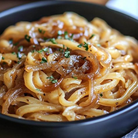 Carmelized Onions Pasta, Slow Cooker Caramelized Onions Pasta, Slow Cooker Carmelized Onion Pasta, Slow Cooker Carmelized Onions, Crockpot Sides, Slow Cooker Caramelized Onions, Caramelized Onion Pasta, Cooked Onions, Tasty Meatloaf Recipe