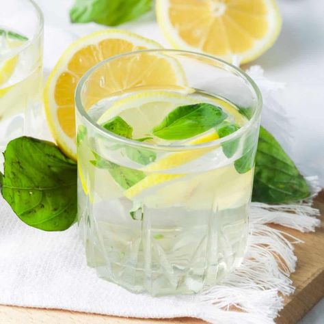 Basil Water {7 Refreshing Flavor Combinations} Lime Infused Water, Strawberry Infused Water, Basil Water, Lemon Infused Water, Large Ice Cube Tray, Pure Encapsulations, Flavor Combinations, Fruit Water, Sugary Drinks