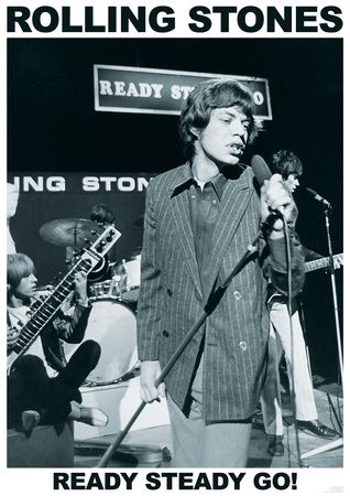 Rolling Stones Poster, Ready Steady Go, Rolling Stones Tour, Go Tv, Rock N’roll, Keith Richards, Mick Jagger, Retro Music, Band Posters