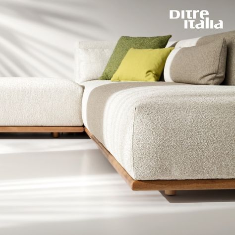 Discover the versatility of Tao, an outdoor sofa with a base crafted from Iroko wood. This elegant piece features textured finishes and a modular design for ultimate comfort. ( Ditre Italia, Outdoor Sofa, Iroko Wood, Modular Design, Comfortable Living ) Ditre Italia, Iroko Wood, Modular Design, Outdoor Sofa, Tao, Sofa, Wood, Quick Saves, Design