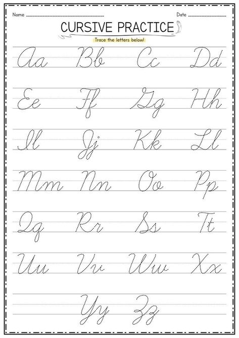 Alphabet In Cursive Letters, Cursive Alaphbet, Script Practice Sheets, Cursive Writing Activities, Good Handwriting Alphabet Writing Practice, Tracing Cursive Alphabet Letters, Basic Cursive Alphabet, English Cursive Writing Worksheets, Learning Cursive Handwriting Practice