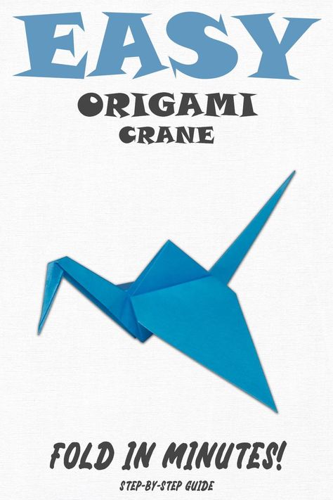 Origami Instructions Step By Step, Origami Bird Easy, Origami Crane Tutorial, Easy Origami Animals, Origami Easy Step By Step, Easy Origami For Kids, Paper Folding Crafts, Origami Step By Step, Origami Gifts