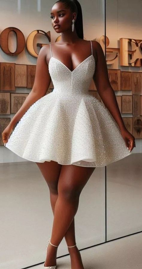 Credit: Vogue Secrets Formal White Dress Classy, White Dress Outfit Classy Elegant Casual, Black And White Gala Outfit, Classy Birthday Outfit Dresses, Short Gala Dress, White Dress Birthday Outfit, Dress For Dinner Night, Cute Casual Dinner Outfits, White Dinner Outfit