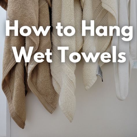 18 Genius Ideas For How to Hang Wet Towels in a Small Bathroom - Sustain Life Journal Towel Hanging Ideas Bedroom, Towel Hangers For Bathroom Small Spaces, Ideas For Towel Racks In Bathroom, Where To Put Towels In Small Bathroom, Restroom Towel Decor, Bathroom Towel Drying Rack Ideas, Where To Place Towel Hooks In Bathroom, Ideas To Hang Towels In Bathroom, Where To Hang Bathroom Towels