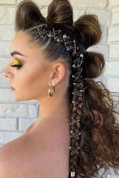 Futuristic Hair, Festival Braids, Spiky Hair, Editorial Hair, Ombré Hair, Punk Hair, Funky Hairstyles, Hair Shows, Festival Hair