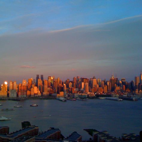 Weehawken, NJ. Missing this view & so much more. Weehawken New Jersey, Best Grades, Going To School, New Brunswick, The Clothes, Places Ive Been, The Pink, New York Skyline, New Jersey