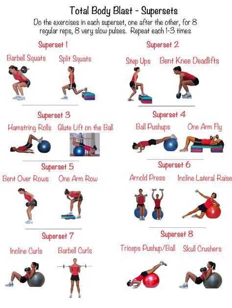 Total Body Workouts At Home, Total Body Superset Workout, Full Body Super Sets For Women, Superset Workout For Women, Ab Superset Workout, Total Body Circuit Workout, Total Body Conditioning Workout, Group Fitness Class Ideas Workout Routines, Super Sets For Women