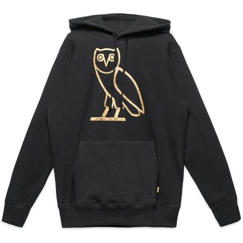 OWL LOGO HOODY BLACK ($158) ❤ liked on Polyvore featuring tops, hoodies, sweatshirt hoodies, embroidered top, cotton hooded sweatshirt, cotton hoodies and embroidered hooded sweatshirts Ovo Store, Drake Merch, Ovo Hoodie, Owl Hoodie, Drake Clothing, Octobers Very Own, Blue Hoodie, Street Wear Urban, Black Hoodie