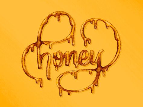 Honey Graffiti, Honey Name Wallpaper, Sweet Like Honey, Honey Drip Tattoo, Honey Typography, Honey Graphic, Honey Name, Hey Honey, Honey Art