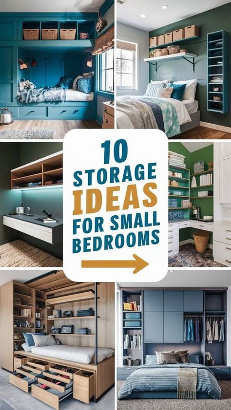 Discover practical storage ideas for small bedrooms that maximize space. Organize efficiently with creative solutions like under-bed storage, wall-mounted shelves, and compact wardrobes. Perfect for optimizing small bedroom layouts. Explore now! Small Bedroom Wall Storage Solutions, Small Bedroom Wardrobe Ideas Layout, Wardrobe Under Bed, Small Wardrobe Organisation, Small Wardrobe Storage Ideas, Storage Ideas For Small Bedrooms, Small Bedroom Storage Solutions, Small Room Storage, Bedroom Shelving