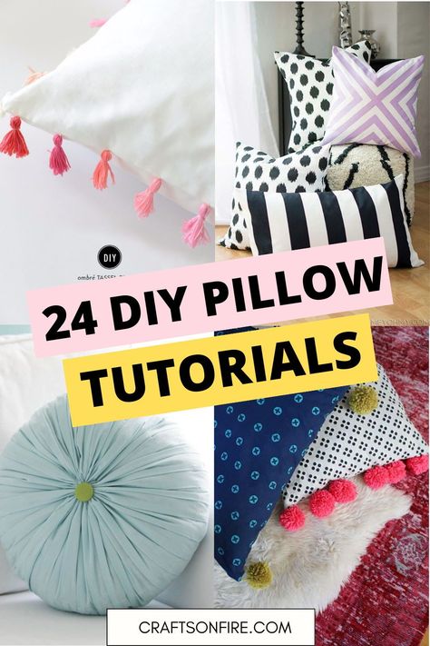 DIY, DIY PILLOWS, PILLOW TUTORIAL How To Sew Throw Pillows, Throw Pillow Tutorial, Making Throw Pillow Covers, Diy Accent Pillows, How To Make A Throw Pillow, Throw Pillow Sewing Pattern, Small Pillows Diy, Diy Sofa Pillows, Pillow Patterns Sewing Free