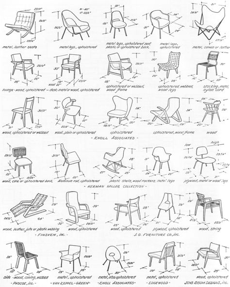 Furniture Sketch, Furniture Design Sketches, Stil Industrial, Furniture Dimensions, Chair Dimensions, Chaise Design, Furniture Details, Furniture Styles, Furniture Inspiration