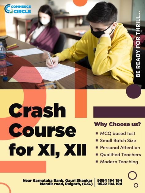 Crash course for XI, XII Commerce Crash Course, Graphics Design, Graphic Design, Design