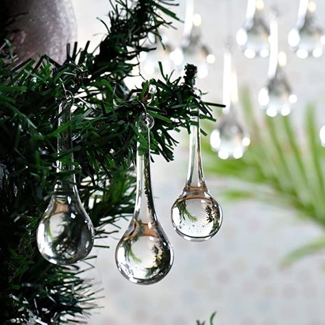 Amazon.com: IndianShelf 20 Piece- Clear Glass Teardrop Christmas Ornaments- Hanging Crystals for Centerpieces- Christmas Crystal Ornaments- Chandelier Drop- Raindrop Glass Ornaments- Pendant Prism- 3Inch : Home & Kitchen Ornament Chandelier, Christmas Chandelier, Clear Christmas Ornaments, Mini Christmas Ornaments, Clear Glass Ornaments, Long Shelf, Mini Ornaments, Beaded Christmas Ornaments, Hanging Crystals