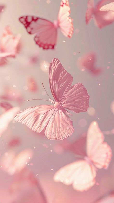 Butterfly outdoors blossom flower. | free image by rawpixel.com / Wan Pink Background With Butterflies, Pink Butterfly Wallpaper Laptop, Butterflies Wallpaper Iphone, Pink Wallpaper Butterfly, Phone Wallpaper Butterfly, Cute Butterfly Wallpaper, Pink Butterfly Aesthetic, Iphone Wallpaper Butterfly, Butterfly Aesthetic Wallpaper