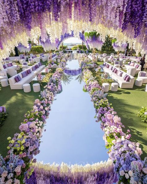 Dubai Weddings & Events on Instagram: "Immersing into the beauty of a blossoming garden 🌸" A Wedding, Wedding Reception 2024, Unique Mandap Ideas, Garden Wedding Themes, Wedding In A Garden, Big Event Ideas, 2024 Wedding Theme, Wedding Garden Theme, Birthday Events