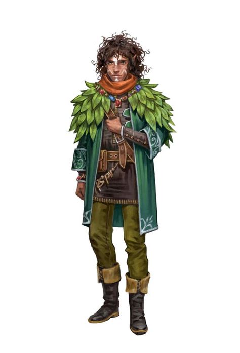 Male Half Elf Druid Ranger Jungle - Pathfinder 2E PFRPG PFSRD DND D&D 3.5 4E 5E 5th ed d20 fantasy Pathfinder Elf, Half Elf Druid, Druid Costume, Dnd Druid, Dnd Elves, Pathfinder 2e, Half Elf, Elf Druid, Pathfinder Character