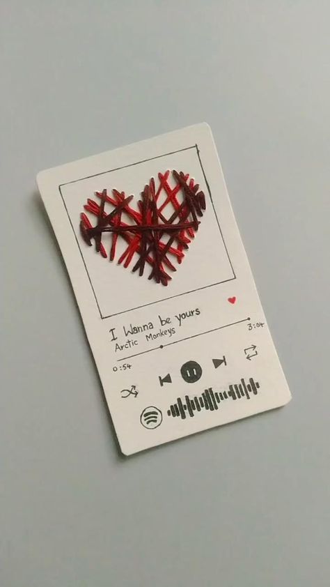 DIY Spotify playlist card ✨💌 . . . . . #diys #diyvideo #diytutorial #threadcard #diycute #diygift #diyprojects #spotifyplaylist #spotifycard #diyspotify #giftcards #giftidea #gifts #creativegifts #creativecards #fyp #fypシ #giftforher #giftforhim #iwannabeyours #iwannabeyourssong #diys #threadart #diy #crafting #craftsman #craft #gifts #giftideas Diy Spotify, I Wanna Be Yours, Aesthetic Homecoming, Groovy Christmas, Wanna Be Yours, Football Homecoming, Paper Flower Art, Diy Birthday Gifts For Friends, Diy Gift Card