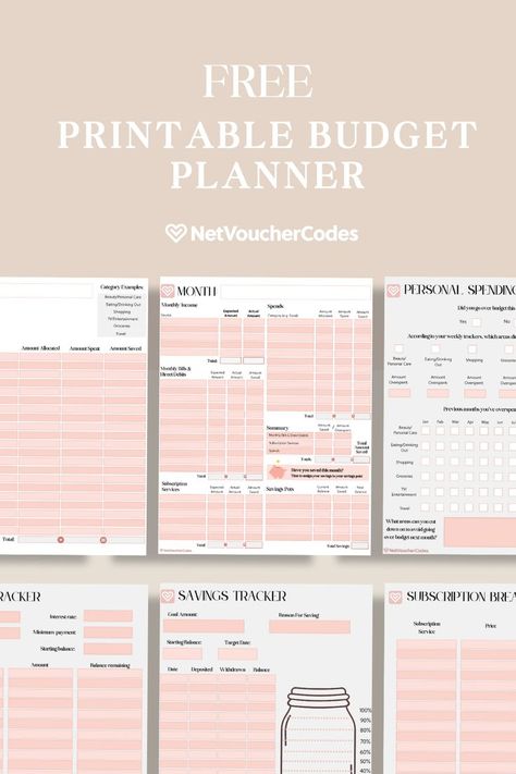 Home Budget Template, Printable Meal Planner Monthly, Printable Budget Planner, Free Budget Printables, Meal Planner Printable Free, Budget Planner Free, Budget Template Free, Weekly Budget Planner, Monthly Budget Printable