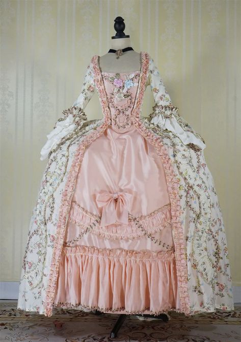 122.0US $ |18th Century Robe A La Francaise Rococo Dress French Court Victorian Queen Marie Antoinette Costume Georgian Dress Ball Gown| |   - AliExpress Queen Marie Antoinette, Marie Antoinette Style, Rosette Ribbon, Georgian Dress, Marie Antoinette Costume, Victorian Queen, Photography Halloween, Rococo Dress, Rococo Fashion