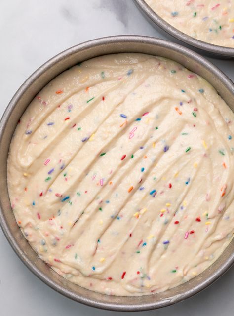 Funfetti Sheet Cake Recipe, Birthday Cake Batter, Funfetti Cake Recipe, Funfetti Birthday Cake, Funfetti Birthday, Cream Cheese Buttercream Frosting, Baker By Nature, White Birthday Cakes, Colorful Cake