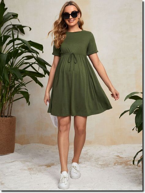 Maternity For Short Women, Cute Maternity Dress Casual, Plus Size Maternity Clothes Summer, Martenity Dresses Outfits, Summer Pregnancy Outfits Plus Size, Pregnancy Summer Dresses, Maternity Shorts Pattern, Pregnant Dress Casual, Business Casual Maternity Outfits