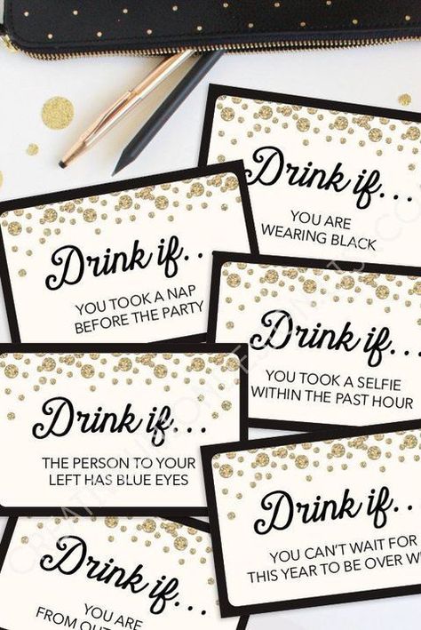 15 Best New Year's Eve Party Ideas - How to Throw a Party for NYE New Years Party Themes, New Year's Eve Party Themes, Fun Party Ideas, New Years Eve Party Ideas Food, New Years Eve Party Ideas Decorations, New Year's Eve Activities, New Years Eve Games, Diy Dessert, New Year's Games