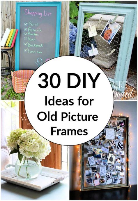 Best DIY Ideas for Old Picture Frames diy old picture frame ideas ideas for old photo frame old photo frame ideas Ideas For Old Picture Frames, Old Picture Frame Ideas, Big Picture Frames, Repurpose Picture Frames, Picture Frame Ideas, Picture Frame Projects, Upcycled Picture Frames, Empty Picture Frames, Picture Frame Tray