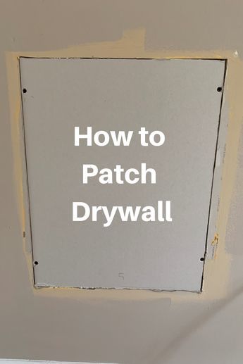 Diy Sheetrock Wall, Patch Holes In Wall, Dry Wall Repair, Fix Hole In Wall, Repair Drywall Hole, Patch Drywall, Sheetrock Repair, Sheet Rock Walls, How To Patch Drywall