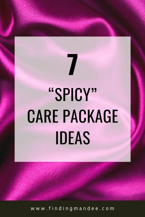 7 Spicy Care Package Ideas - finding mandee Gift Ideas For Distance Relationships, Free Gift For Boyfriend, Pamper Boyfriend Ideas, Husband Care Package Ideas, Gifts For Deployed Husband, Cute Care Package Ideas For Boyfriend Long Distance, Long Distance Care Package, Boyfriend Care Package Long Distance, Care Package For Boyfriend