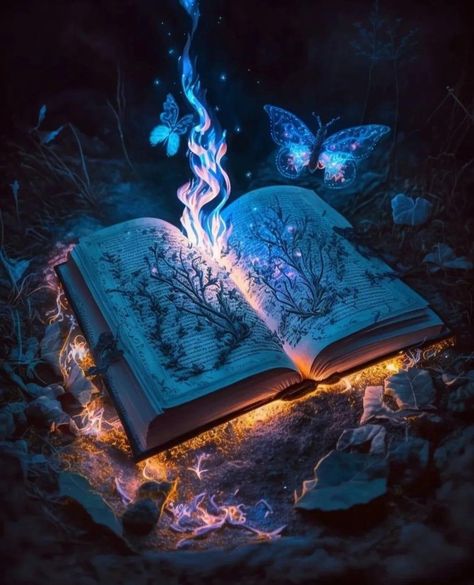 Magical Book Art, Mystical Objects, Beautiful Screensavers, Classic Fantasy, Chevy Traverse, Daily Love, Magical Book, Book Wallpaper, Magic Aesthetic