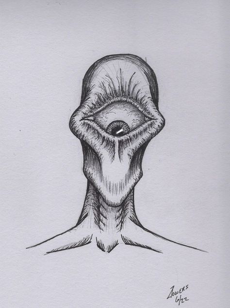 Sketchbook Pages Inspiration, Monster Sketch, Drawing Skull, Scary Drawings, Ink Pen Art, Horror Drawing, Weird Drawings, Alien Drawings, Trippy Drawings