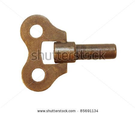 old clock key winder isolated on white background, texture - stock photo Robot Images, Old Clock, Vintage Robots, Key Photo, Old Clocks, Photography Vintage, Diy Clock, Photos Vintage, Background Texture