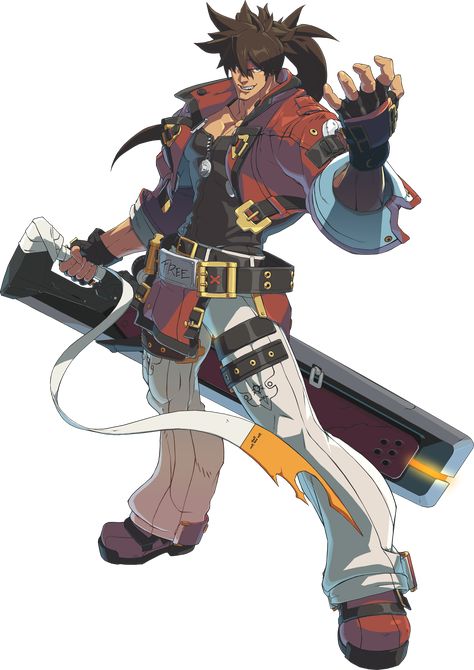 Sol Badguy, Guilty Gear Strive, Junkyard Dog, Gear Art, The Guilty, Guilty Gear, Game Character Design, Character Design Male, Dieselpunk