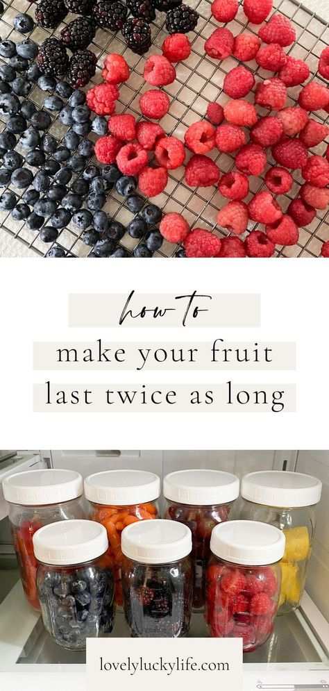 Washing Strawberries, Eat More Healthy, Prevent Food Waste, Storing Fruit, Fruit And Veggies, Fruit And Vegetable Storage, Fruit Storage, Food Saver, Fresh Fruits And Vegetables