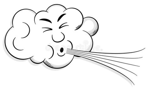 Cartoon cloud blows wind. Vector illustration of a cartoon cloud that blows wind #Sponsored , #ADVERTISEMENT, #AD, #cloud, #illustration, #cartoon, #blows Wind Cartoon, Wind Drawing, Animal Masks For Kids, Weather Crafts, Cartoon Clouds, Tangle Doodle, Preschool Art Activities, Cloud Drawing, Animal Masks