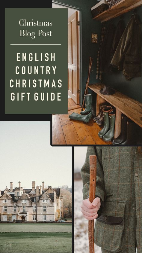 English Country Gift Guide — ONE GAL EXPLORER Christmas Gift Aesthetic Ideas, Country Christmas Gift Ideas, English Country Life, English Countryside Christmas, English Christmas Aesthetic, English Christmas Decorations, English Country Christmas, Anglophile Gifts, Academia Christmas