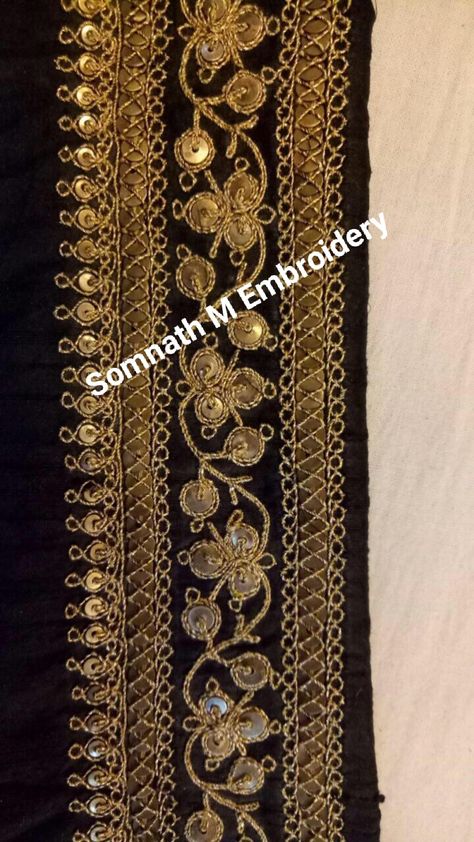 Marodi Work Border Design, Sabyasachi Borders Embroidery, Marodi Work Sabyasachi, Dresses For Wedding Function, Marori Work Embroidery, Maroori Work, Dori Work Embroidery Design, Marodi Work Blouse, Western Dresses For Wedding