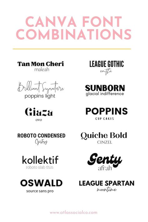 Mystery Canva Font Pairings I Swear Via | Keyword Elements Canva, Image Design A Laugh, Photo Layout L #logodesign Canva Font Combinations Professional, Best Canva Fonts Combination, Canva Font Pairing Graphic Design, Font Pairs Canva, Canva Font Combinations For Poster, Canva Free Elements Letters, Fonts For Business, Canva Letters, Canva Text